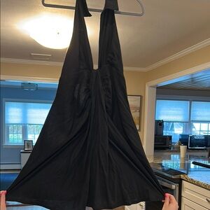 Free People Black Halter Dress